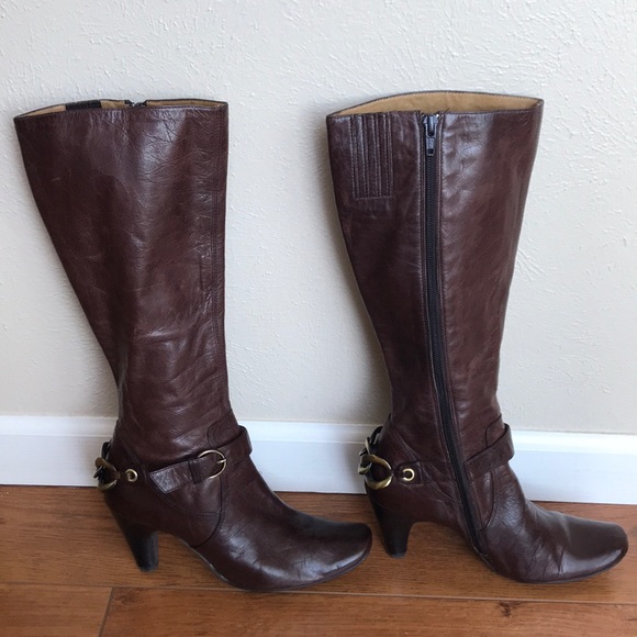 Biviel Tall Vintage Leather Boots - Picture 1 of 7